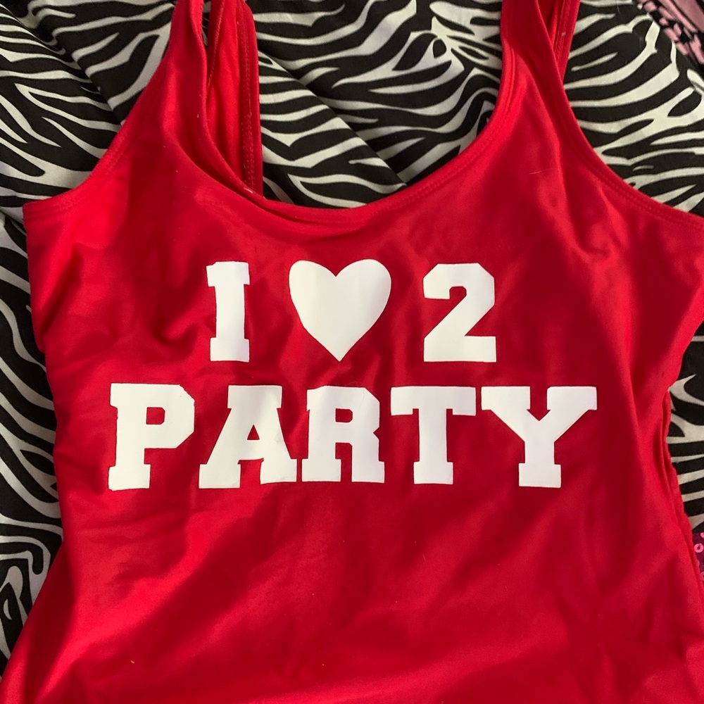 Red Party swim suit